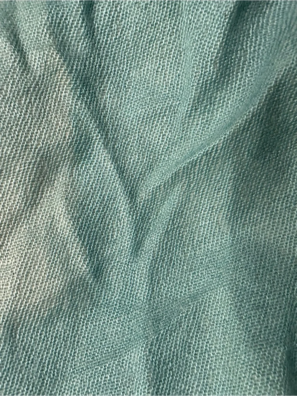 Mix Nouveau 70% Pashmina Cashmere 30% Silk Aqua Fringe Shawl Wrap Stole